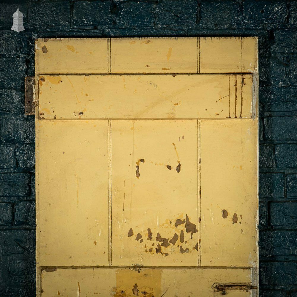 photo for sale Plank & Ledge Door, Distressed Paint Finish, Strap Hinges
