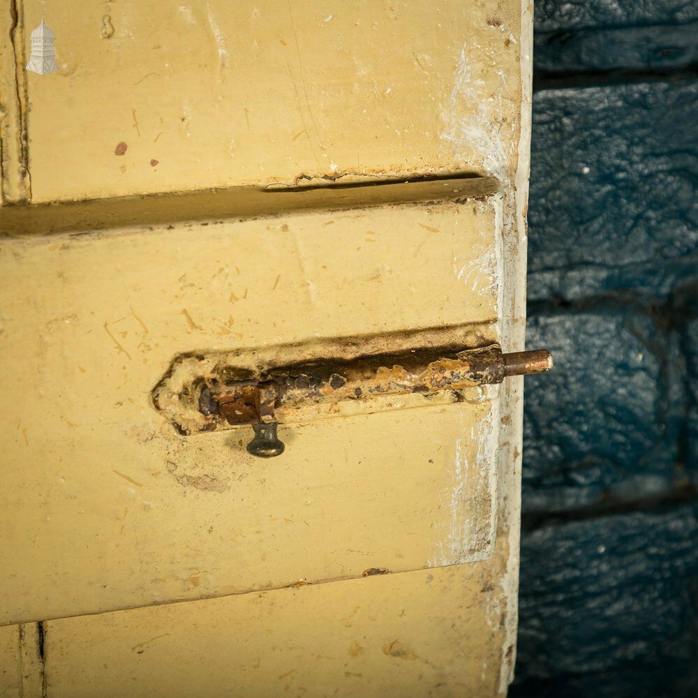 photo buy Plank & Ledge Door, Distressed Paint Finish, Strap Hinges