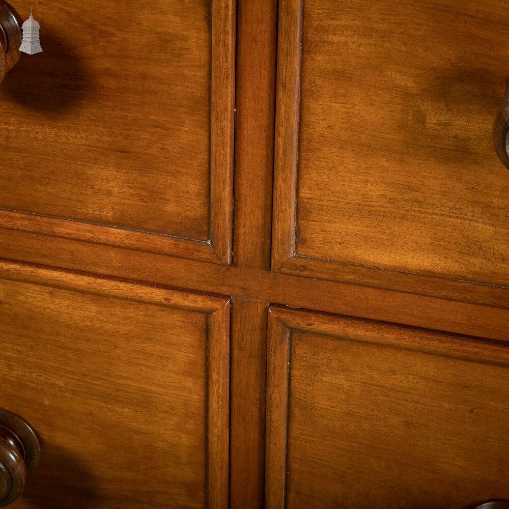 photo furniture Mahogany Compactum Wardrobe, 19th C Mirrored Twin Chest Wardrobe