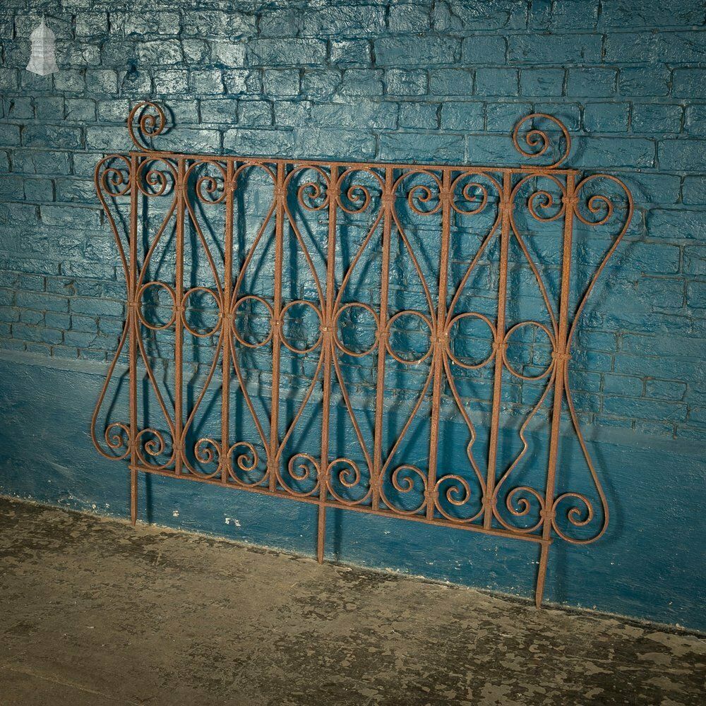 Wall Top Railing, Wrought Iron Scroll Design Panel photo furniture