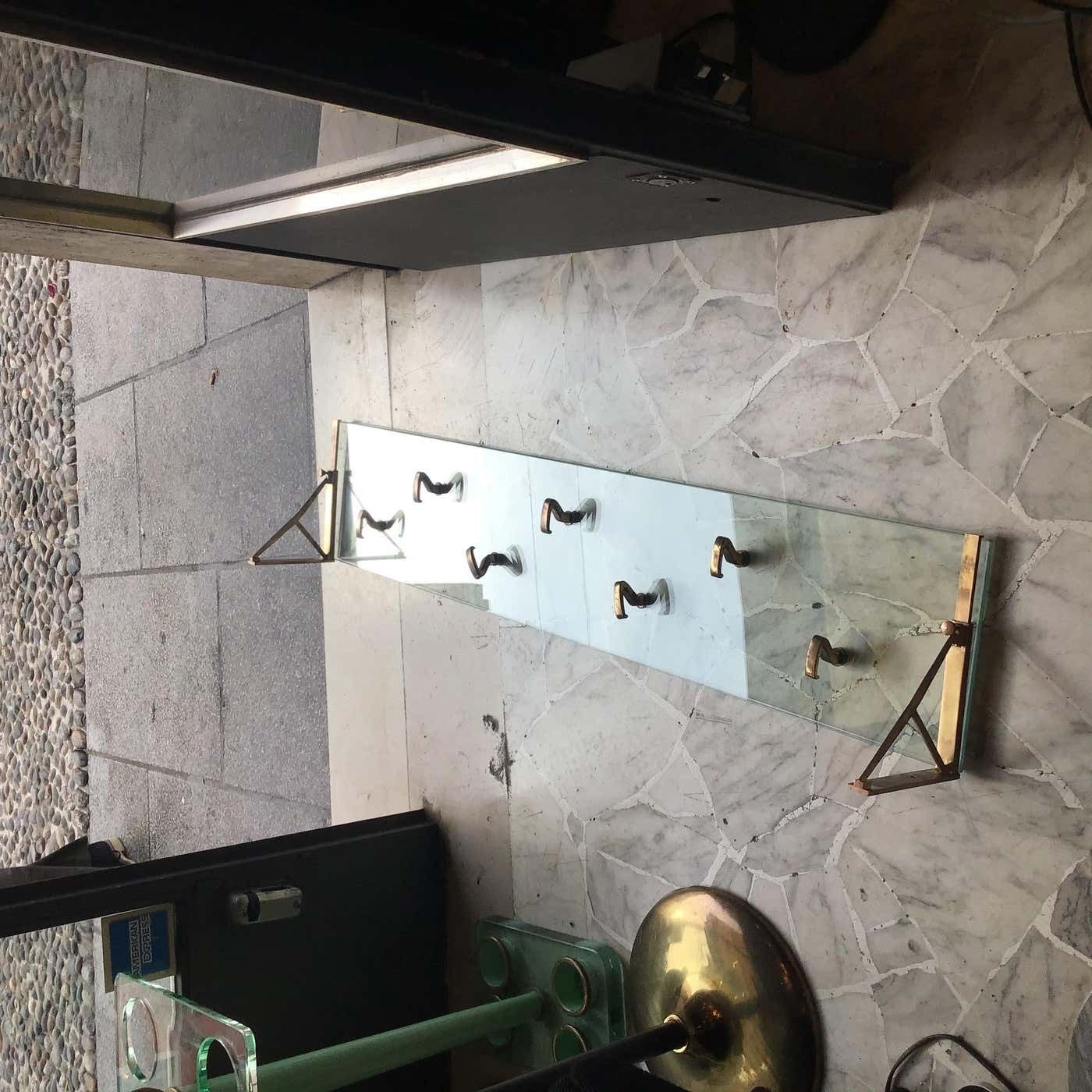 photo buy Osvaldo Borsani Coat Hanger Glass Brass 1940 Italy
