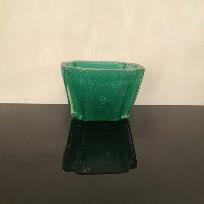 Venini " Carlo Scarpa " Submerged Vase Centerpiece Murano Glass 1935 Italy photo furniture