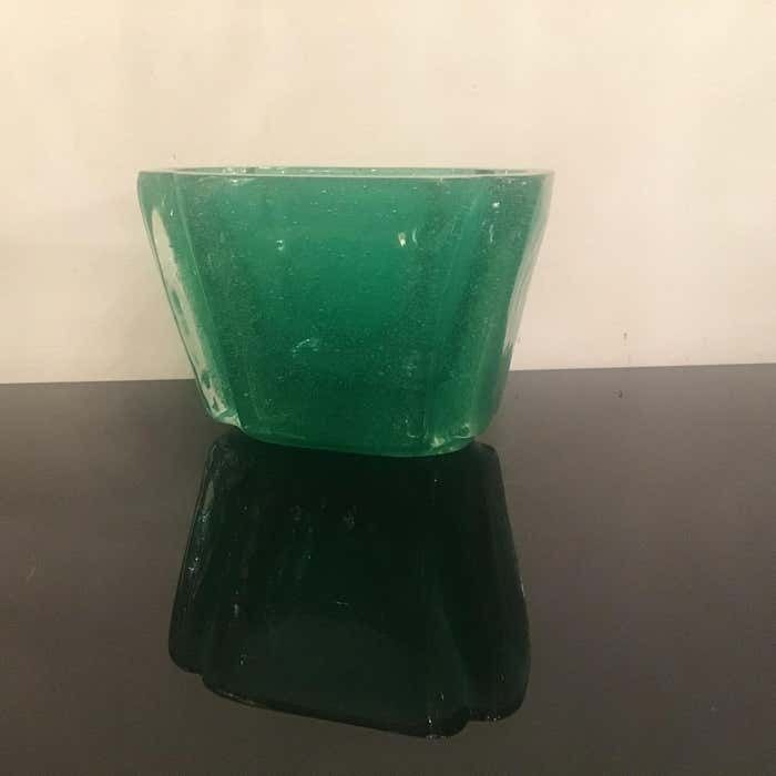 photo vintage Venini " Carlo Scarpa " Submerged Vase Centerpiece Murano Glass 1935 Italy