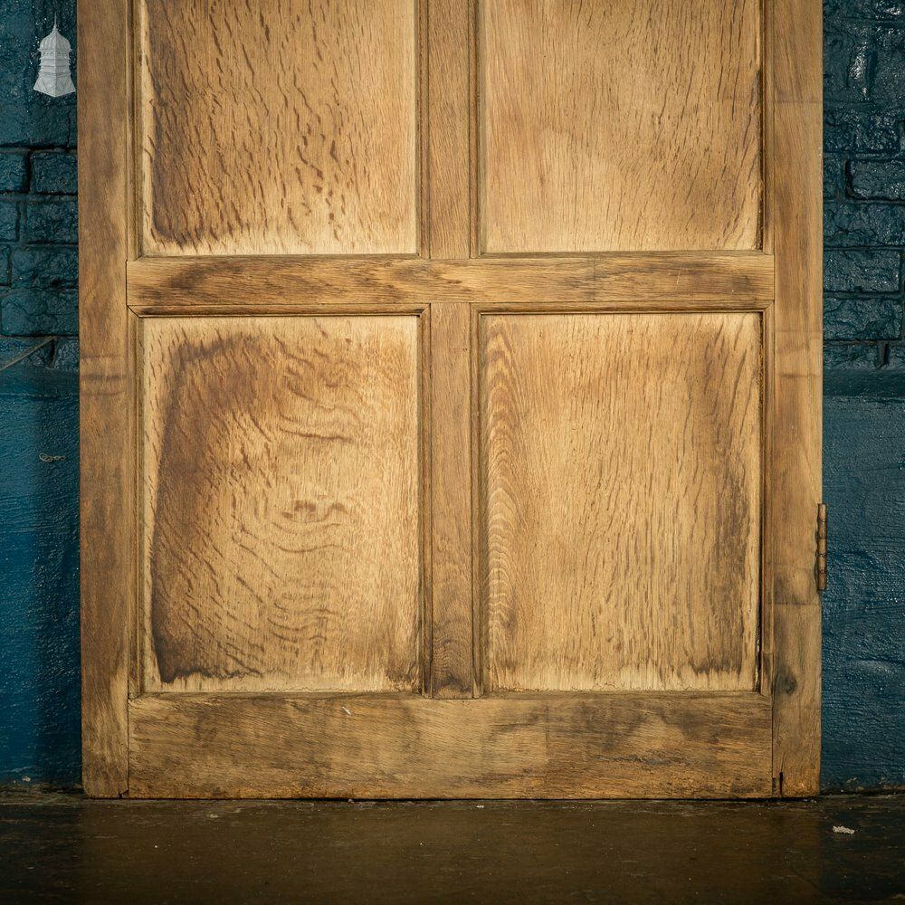 Solid Oak Framed Door, Veneered Panels With Visible Deterioration photo 180.0