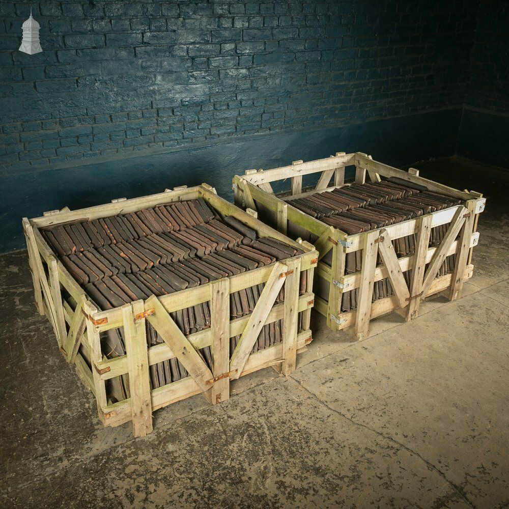 Belgian Pan Tile, Courtrai Interlocking Roofing Tiles Stamped Acme, Batch Of 330 photo for sale