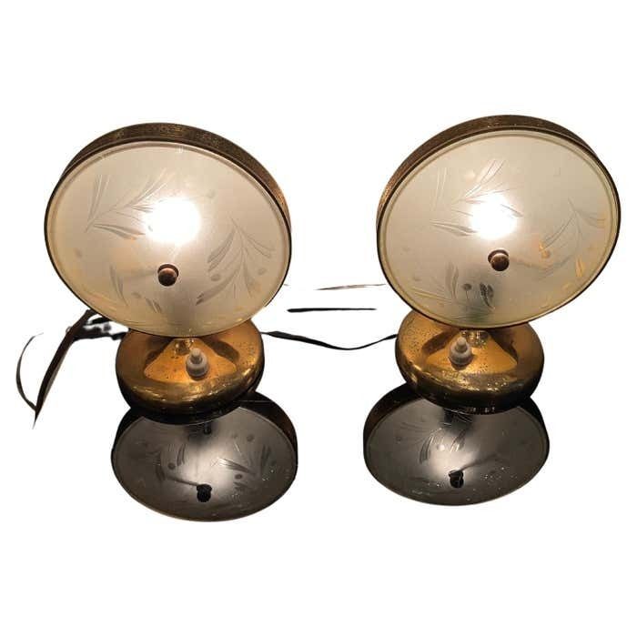 Fontanarte   Pietro Chiesa   Pair Of Lamps 1950s
