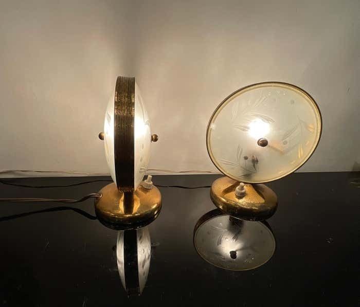 Fontanarte   Pietro Chiesa   Pair Of Lamps 1950s photo buy