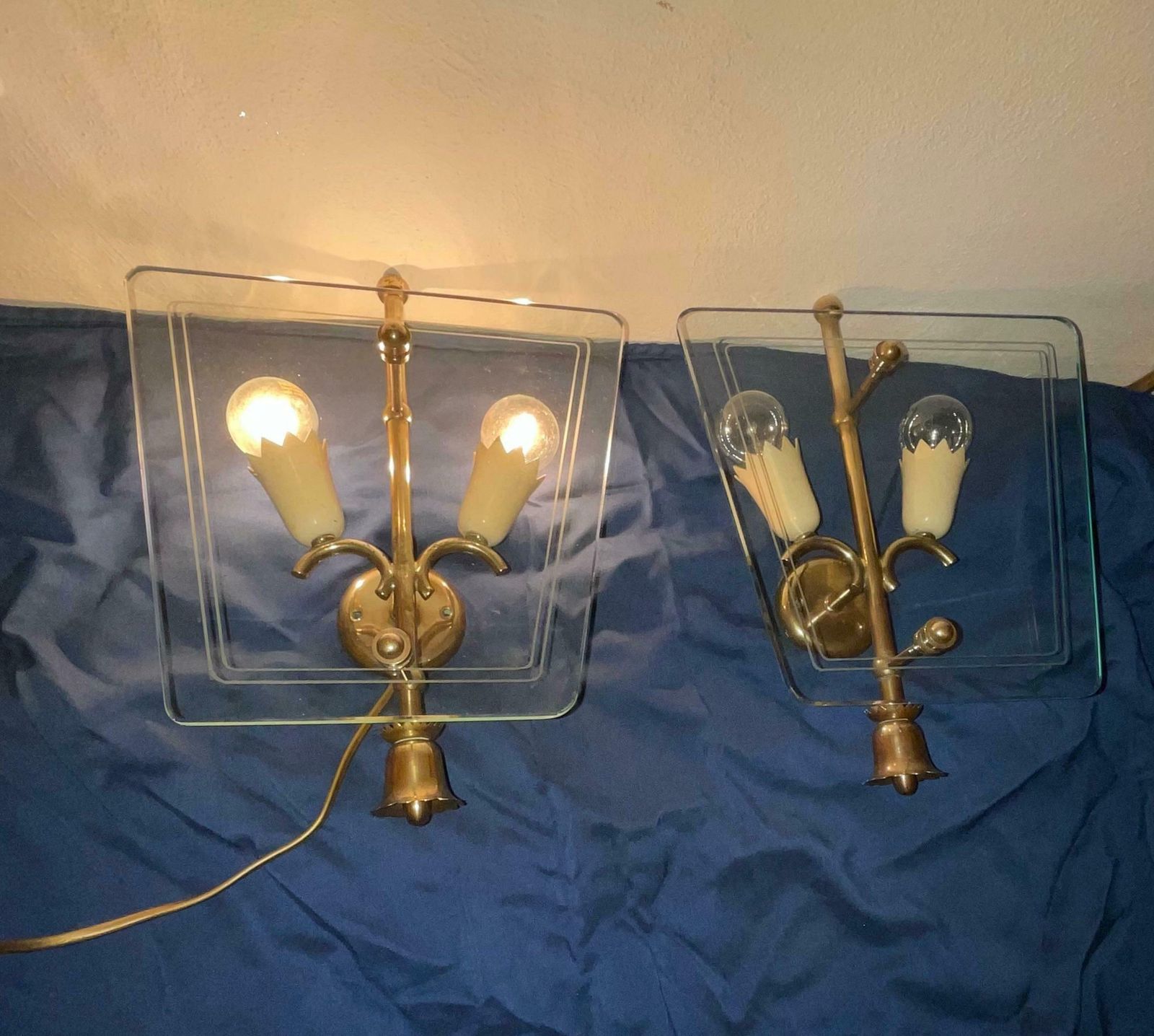Fontanarte   Pietro Chiesa   Pair Of Wall Sconces   1950s photo furniture