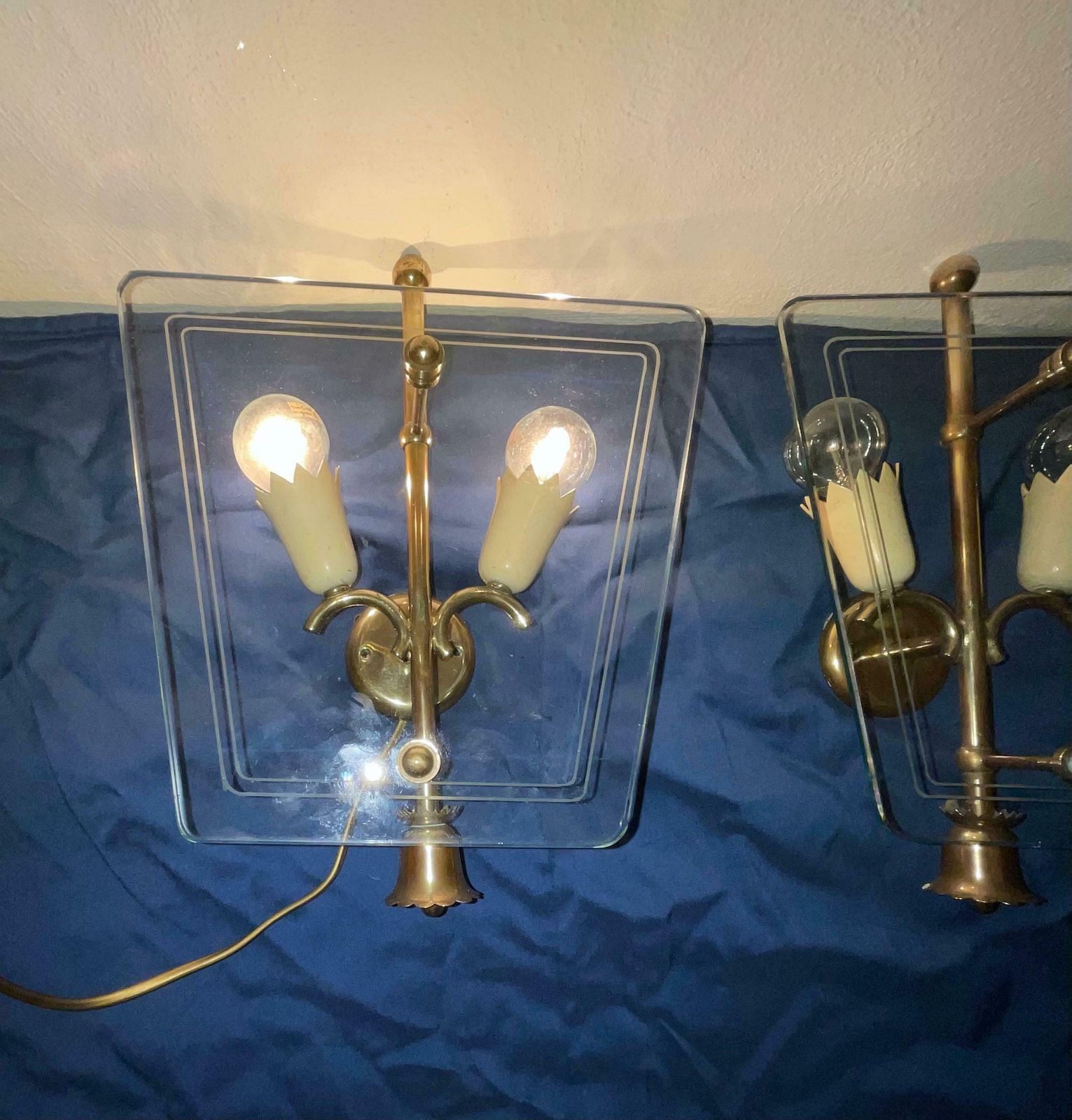 photo for sale Fontanarte   Pietro Chiesa   Pair Of Wall Sconces   1950s