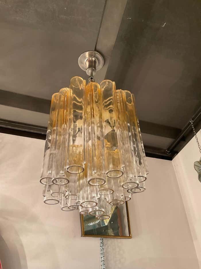 Venini   Ludovico Diaz De Santillana   Calze Model Chandelier   Murano 1970 photo buy
