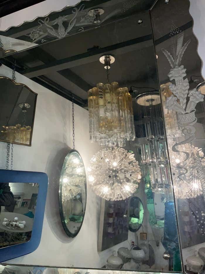 photo for sale Venini   Ludovico Diaz De Santillana   Calze Model Chandelier   Murano 1970