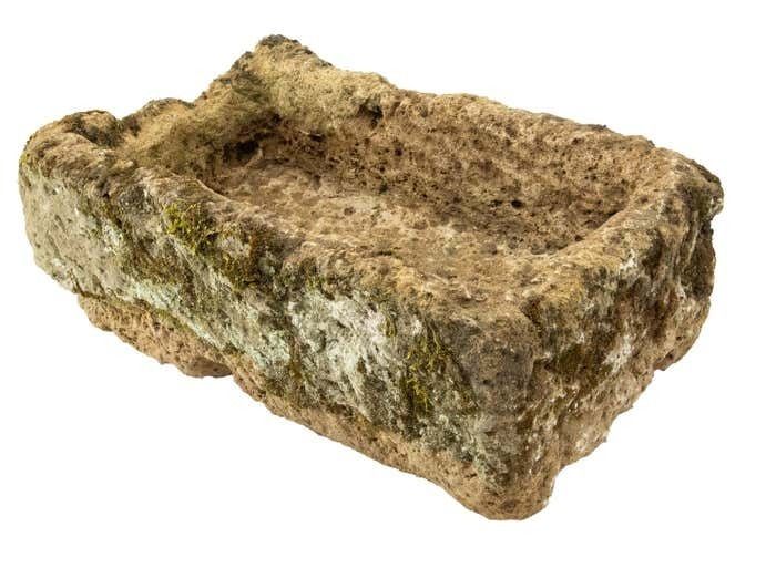 French Stone Jardiniere For Patio Terrace Or Garden 19th Century photo vintage