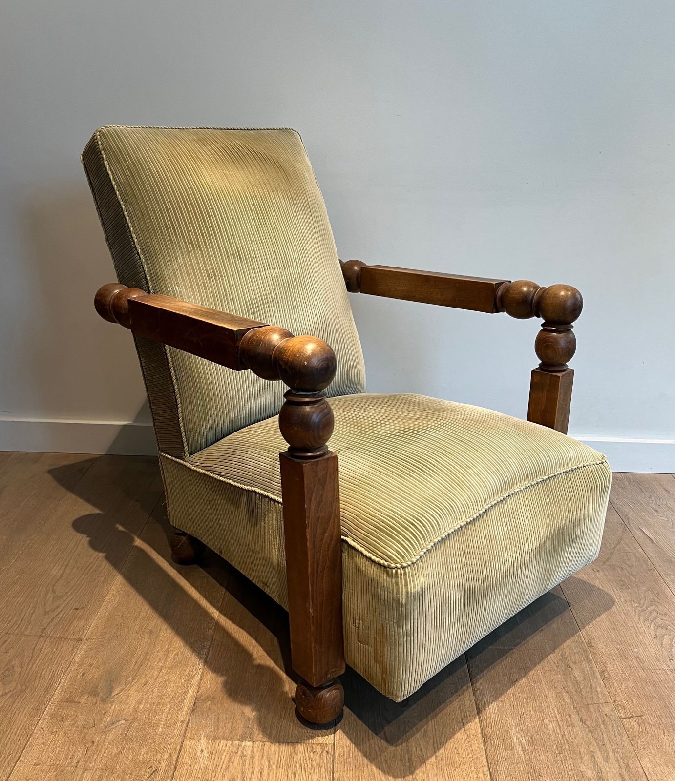 Important Brutalist Armchair. French Work. Around 1950