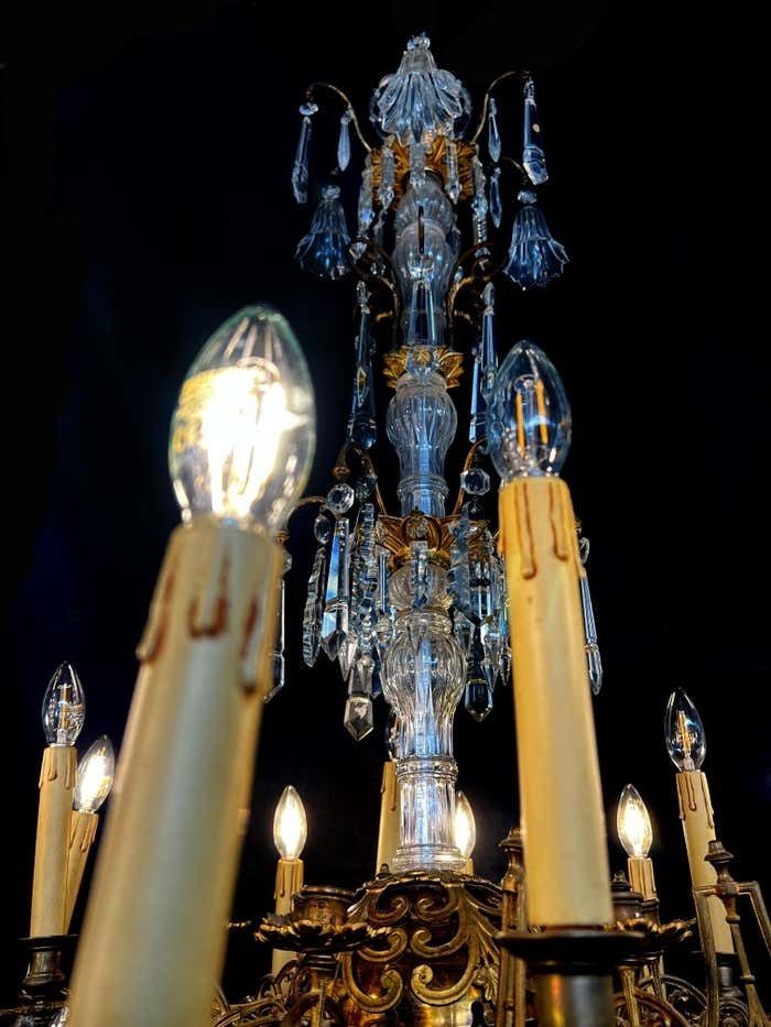 Majestic Bohemian Chandelier. Wien 1930s photo for sale