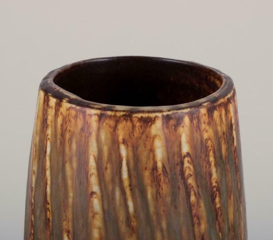 Gunnar Nylund For Rörstrand, Ceramic Vase With Birch Glaze. Mid 20th C. photo for sale