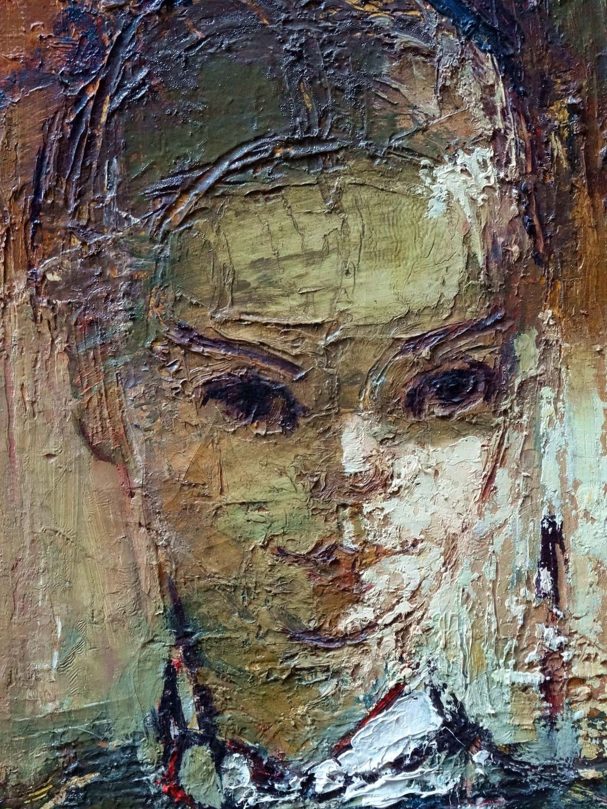 Raimonds Staprаns Woman Portrait. 1955, Oil On Canvas, 1955 photo furniture