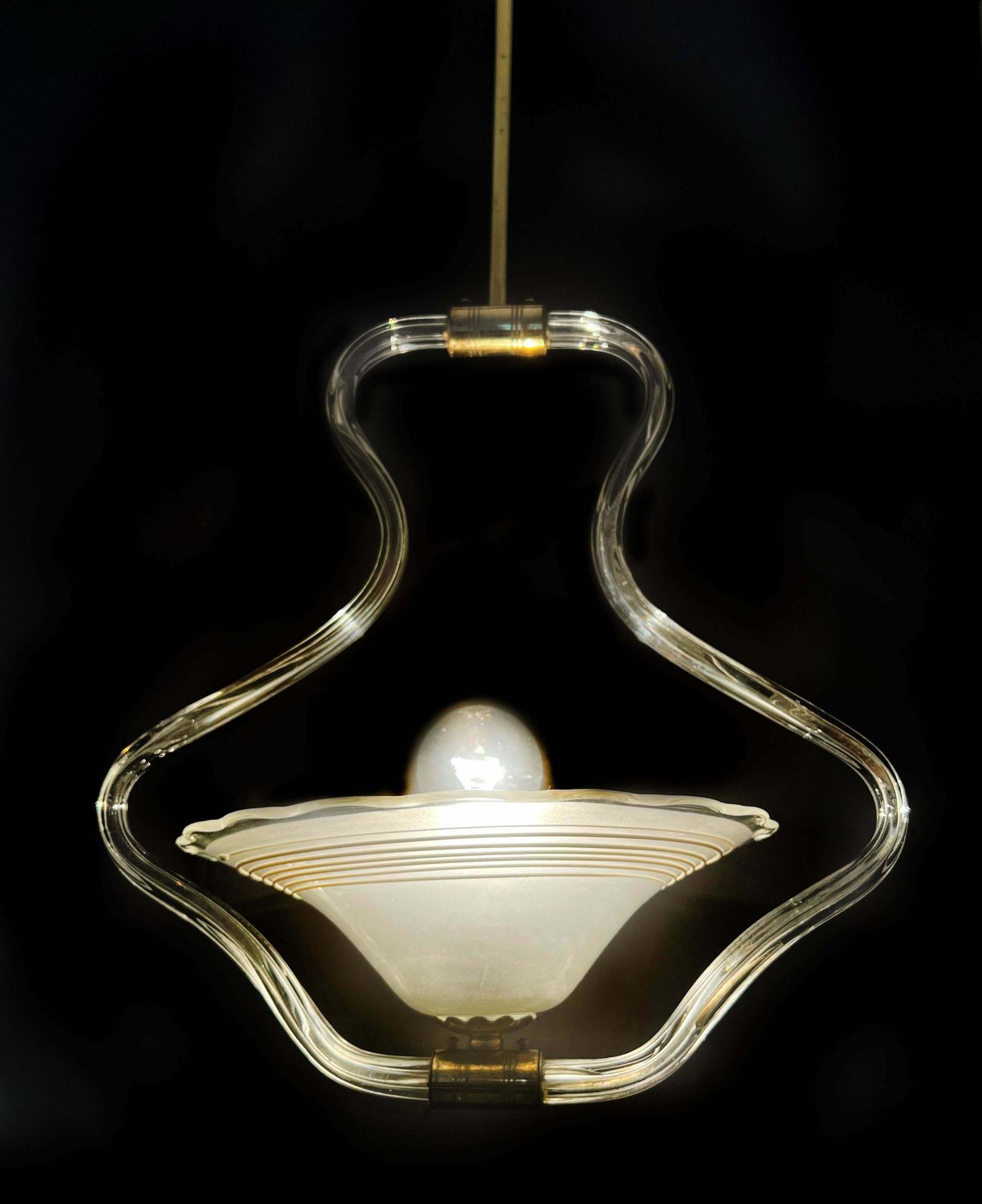 photo vintage Chandelier By Barovier & Toso, Murano, 1950s