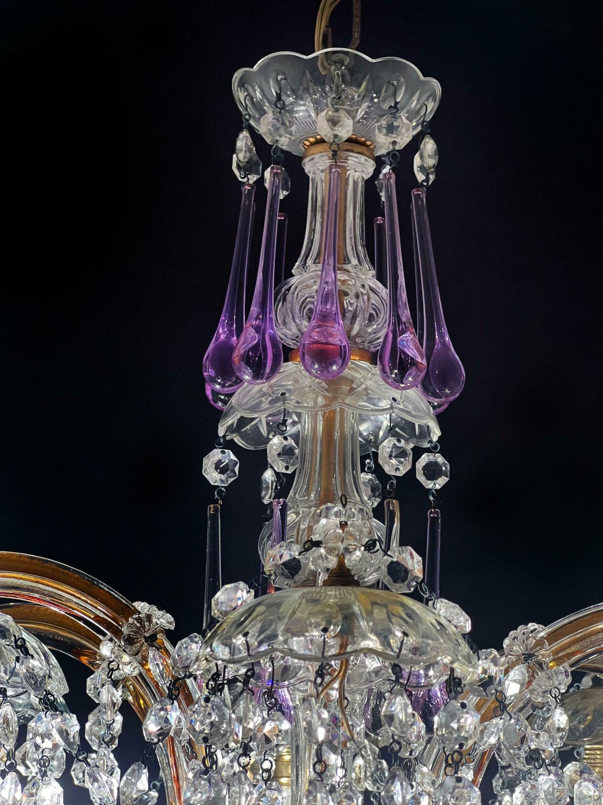 Liz Taylor's Tears Murano Chandelier 1950s photo Lighting