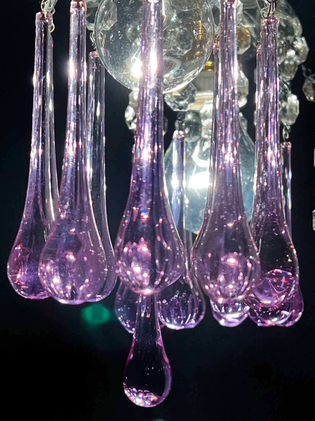Liz Taylor's Tears Murano Chandelier 1950s photo 3773.0