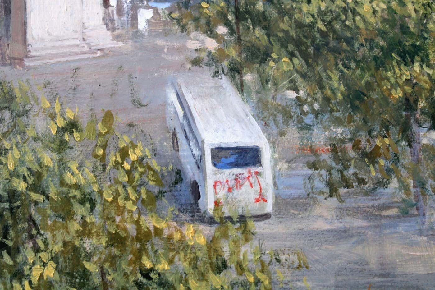 photo vinterior Paulis Postazs Triumphal Arch. 2023. Oil On Canvas.