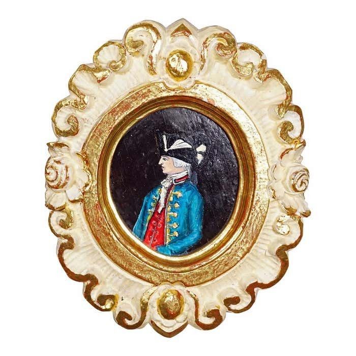 Set Of Three Vintage Paintings With People In Rococo Costumes photo 425.0
