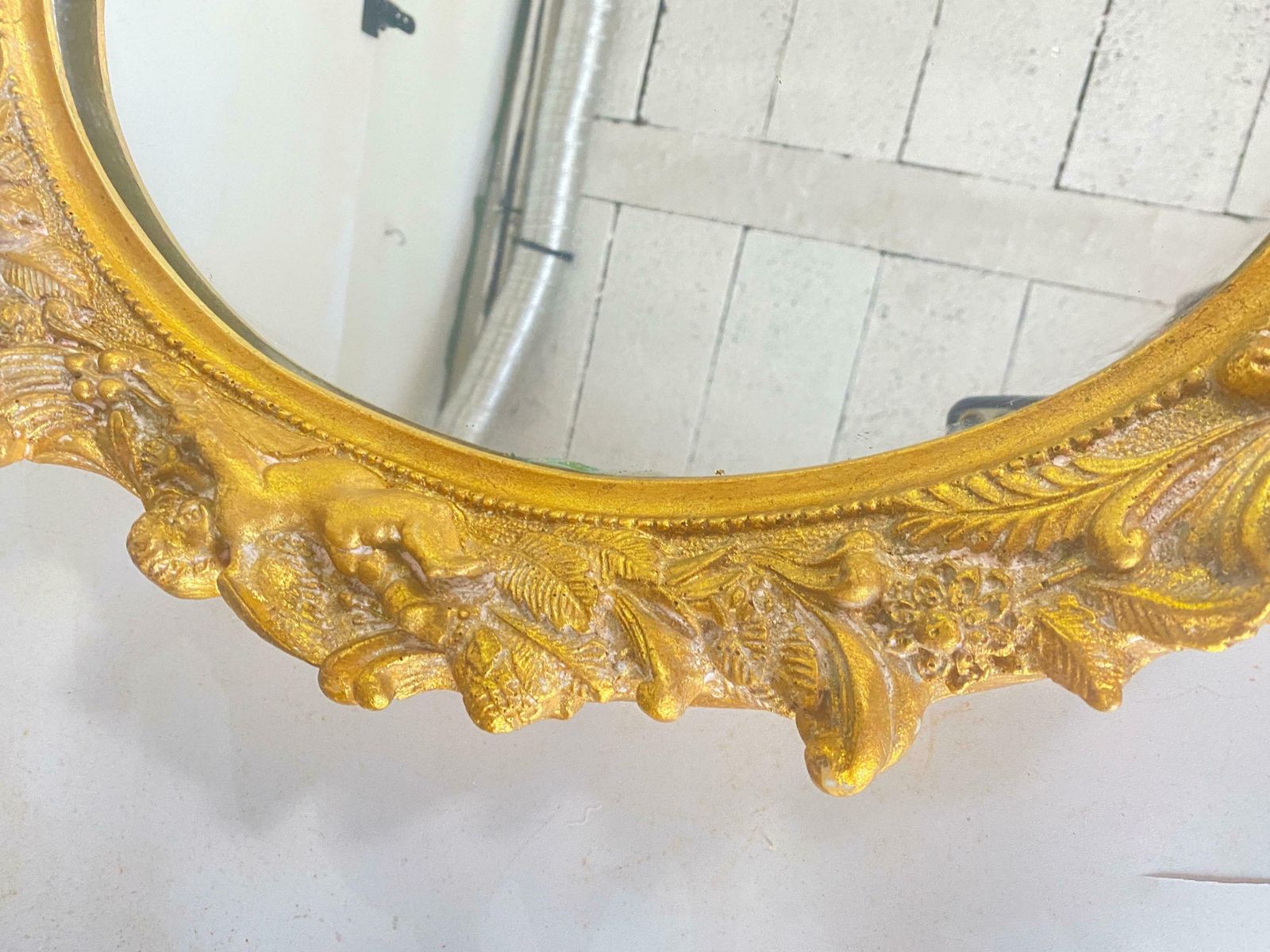 Gilt Mirrors In Resin Old Gilt Patina Style, 20th Century Set Of 2 photo buy