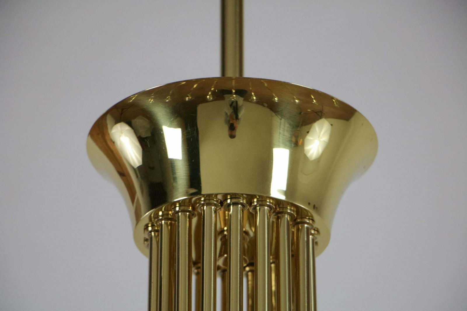 photo for sale Italian Mid Century 18 Lights Chandelier Attributed To Angelo Lelii For Arteluce