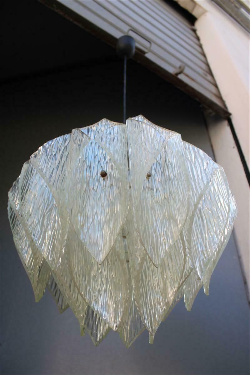 photo furniture Lucite Chandelier With Illuminated Rods, Italy 1970s Flower
