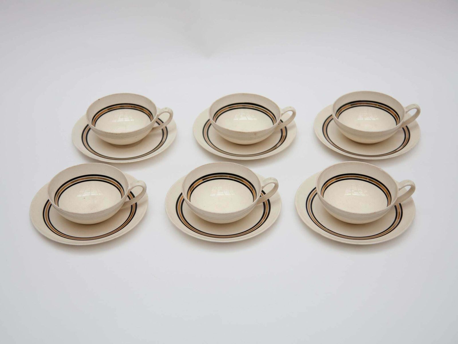 Edmond Bellefroid Tea Set By Petrus Regout Maastricht, Bauhaus, Dutch Art Deco photo 813.0