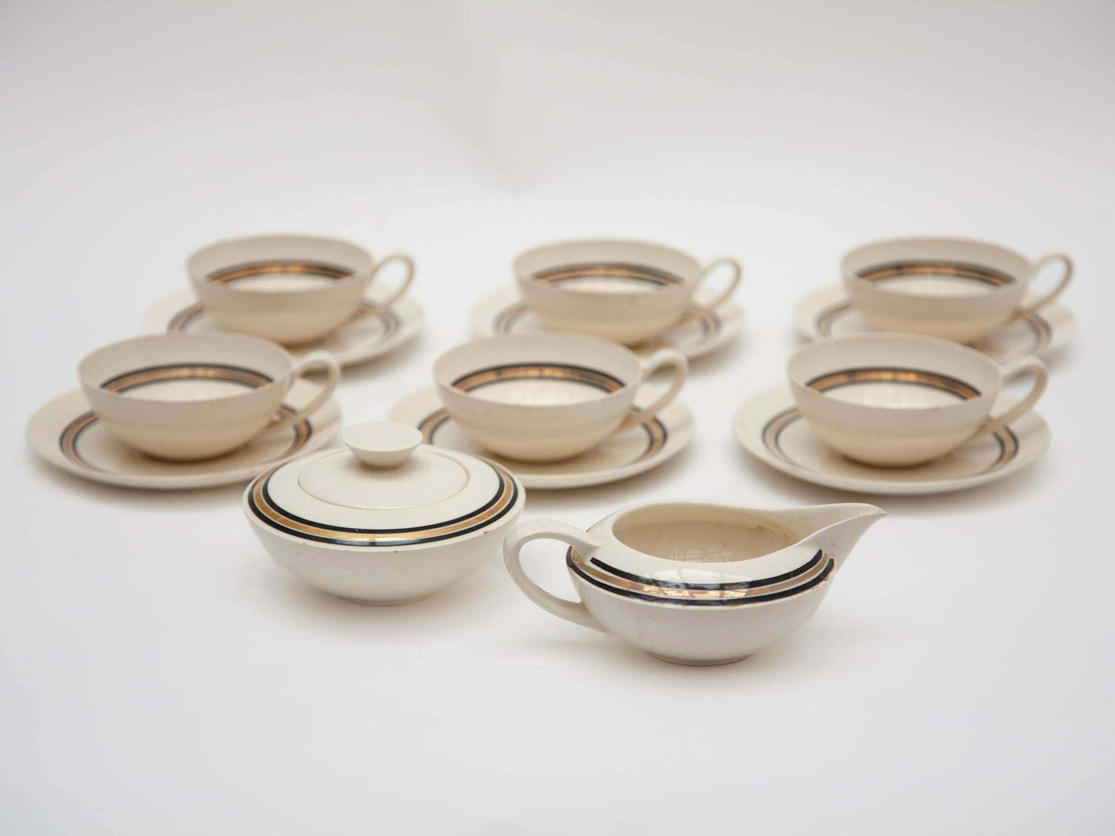 Edmond Bellefroid Tea Set By Petrus Regout Maastricht, Bauhaus, Dutch Art Deco photo buy