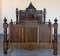 Cadre de lit d'époque de style Louis XVI en palissandre sculpté, Baroque photo for sale