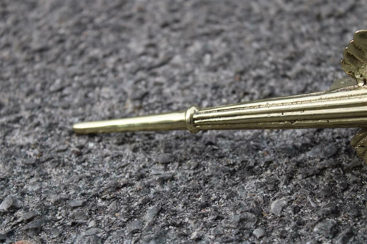 photo for sale Pair Of 1930 Italia Futuriste Wing Handles In Solid Polished Brass