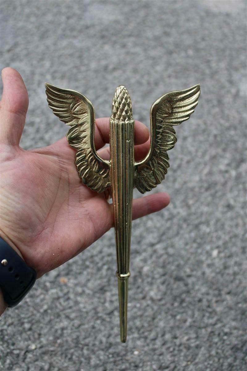 1983.0 Pair Of 1930 Italia Futuriste Wing Handles In Solid Polished Brass photo