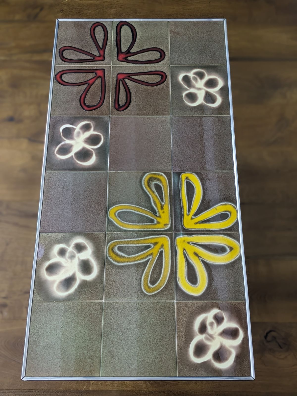 Glorious Tile Topped Coffee Table In The Style Of Belgian Ceramicist Juliette Belarti photo Furniture
