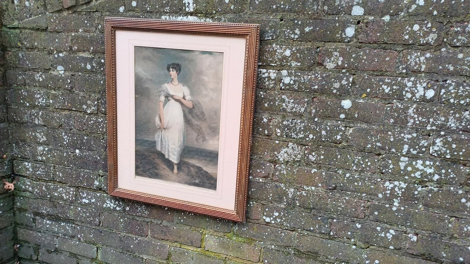 Large Top Quality Vintage Original Signed Norman Hirst Print Of A Fine Lady. photo furniture