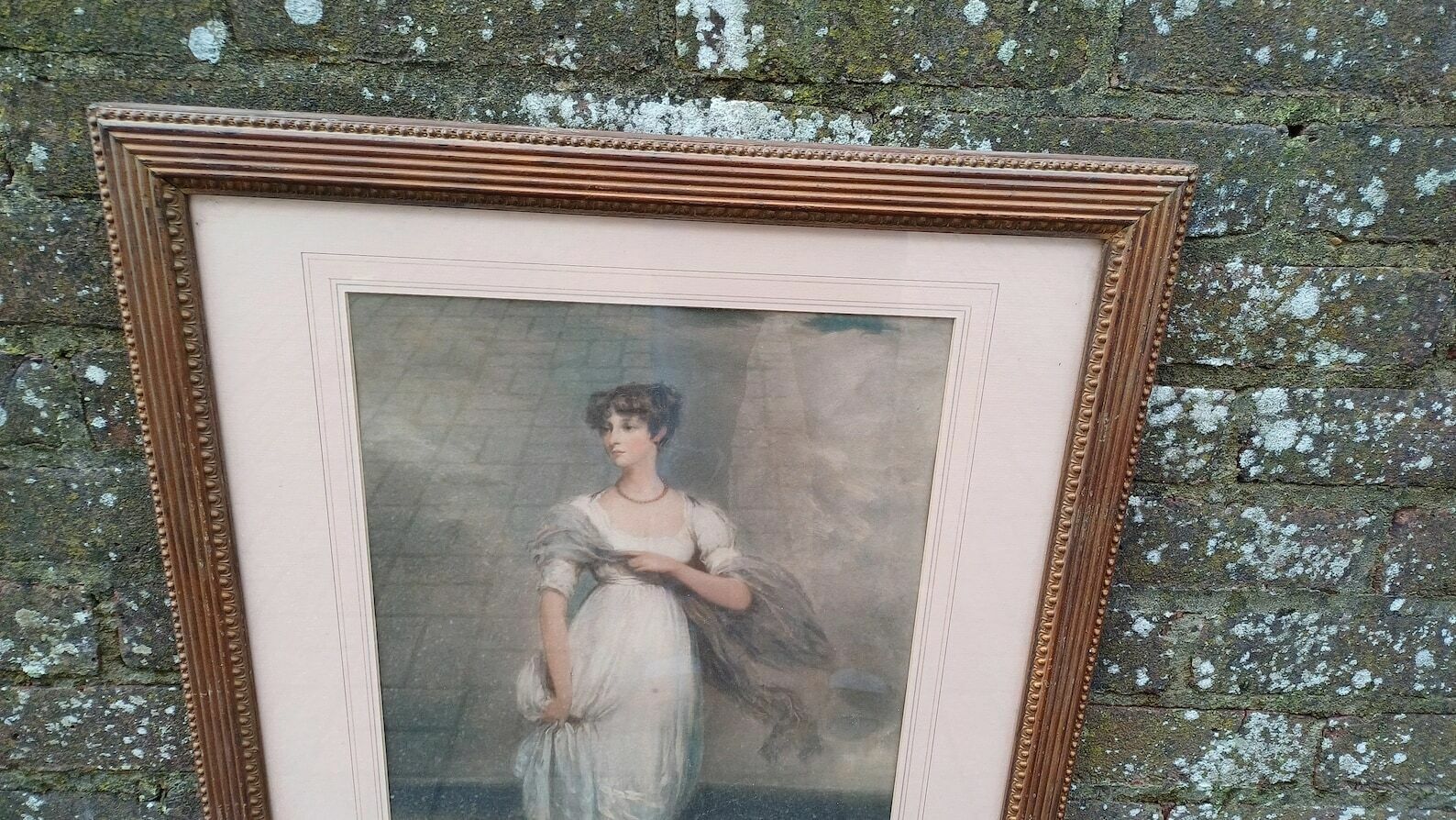 Large Top Quality Vintage Original Signed Norman Hirst Print Of A Fine Lady. photo for sale