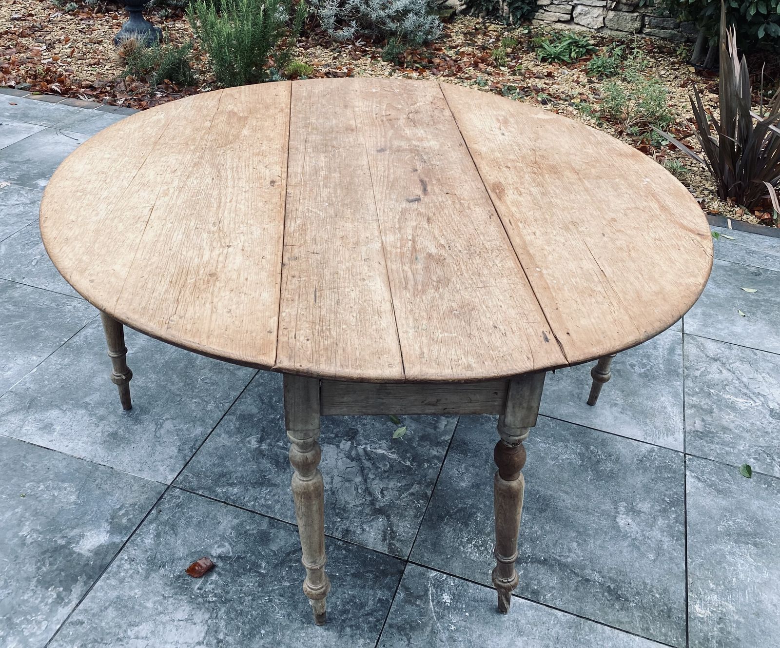 Antique Pine 150cm Gateleg Dining Table photo for sale