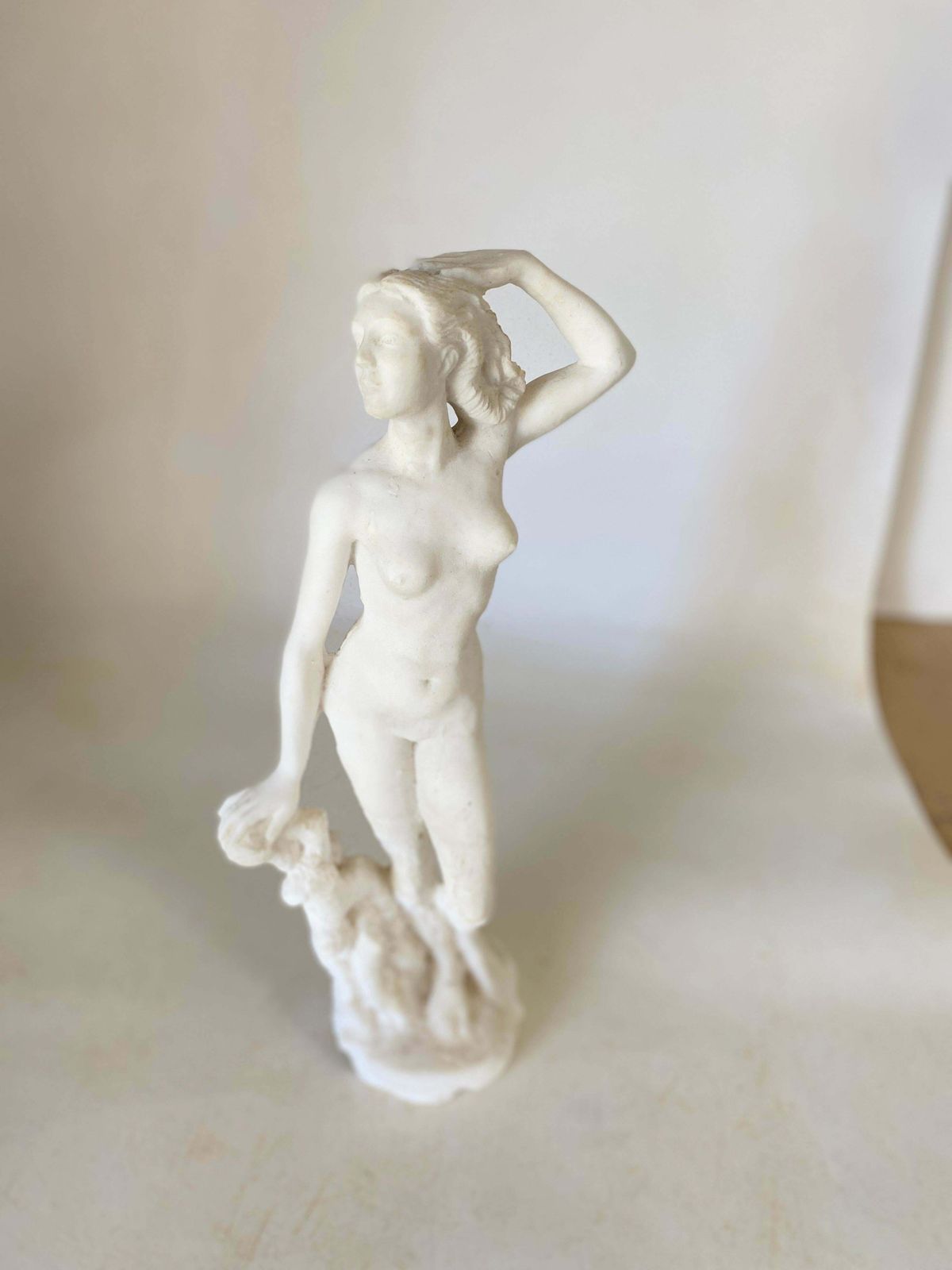 Sculpture In Marble Powder From France Woman Body, In A White Color 20th Century photo for sale
