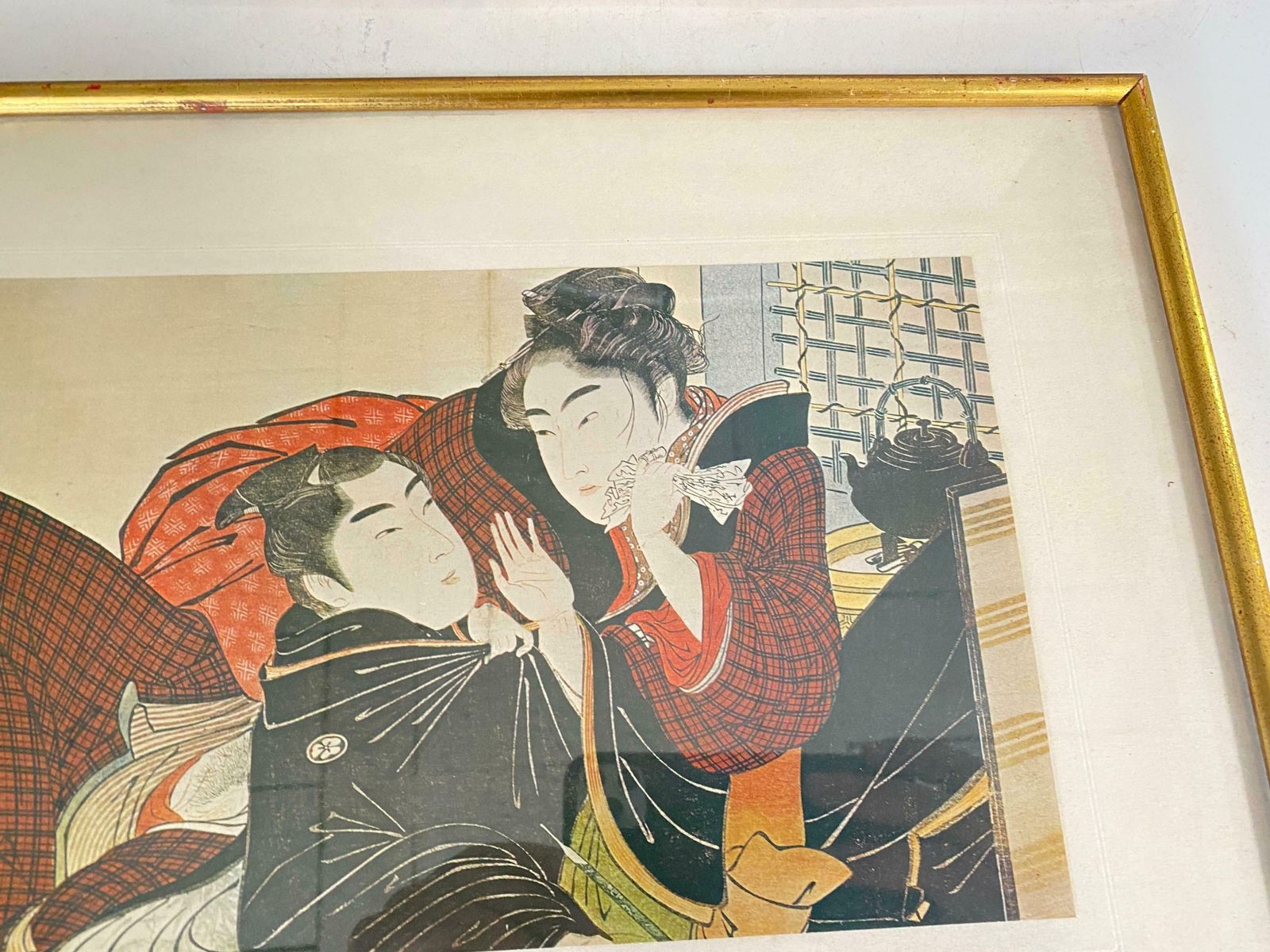 photo buy Japanese Framed Prints Reproduction 20th Gilt Frame 20 Century Set Of 2