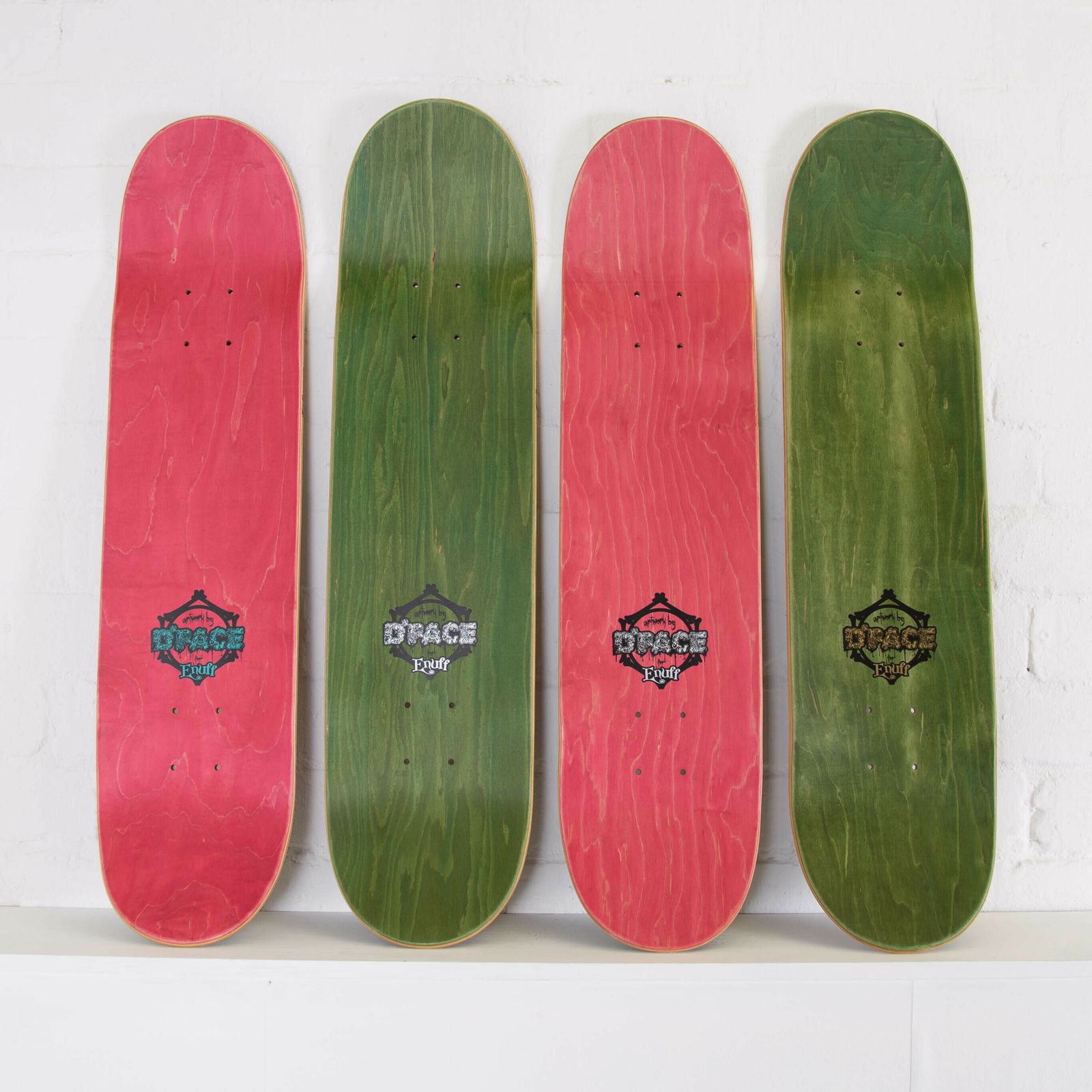 photo buy D*Face X Enuff Skateboards Full Set Of 4 Ltd Edition 200 Sets