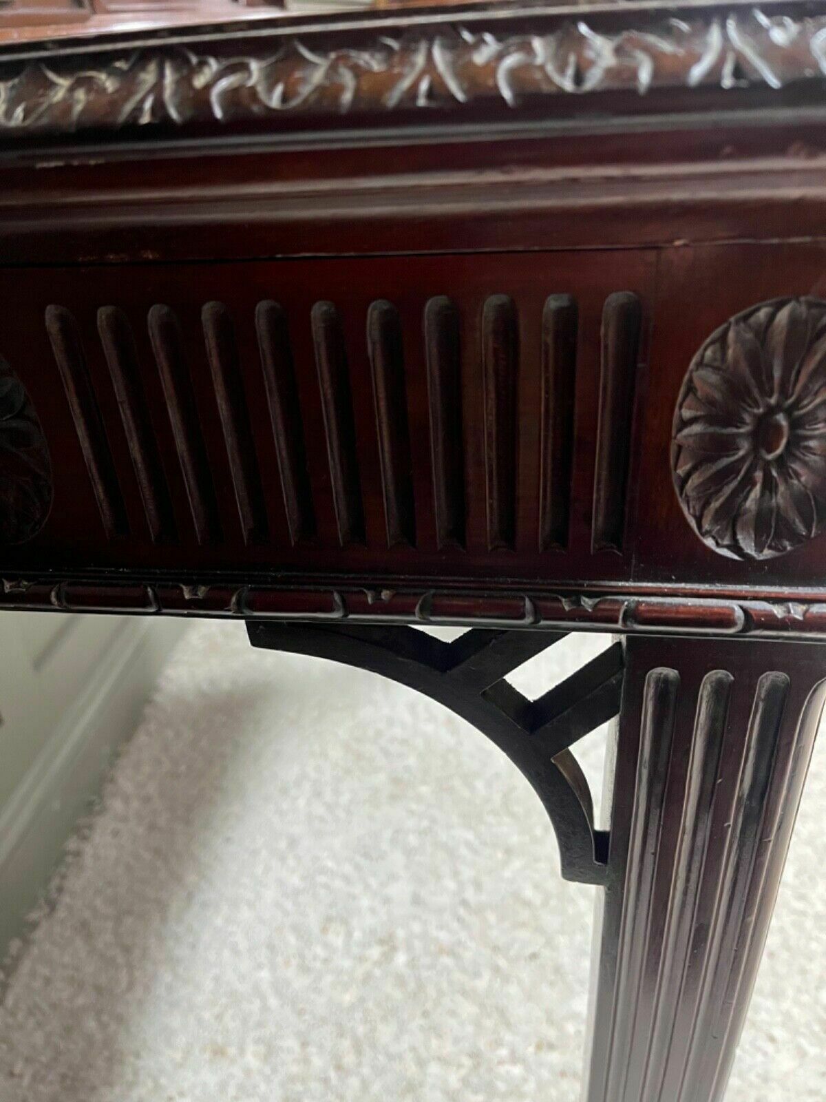 Antique Sideboard Stamped H Samuel 1880’s Carved Mahogany Design By J Linnell   Rare Item!! photo Furniture