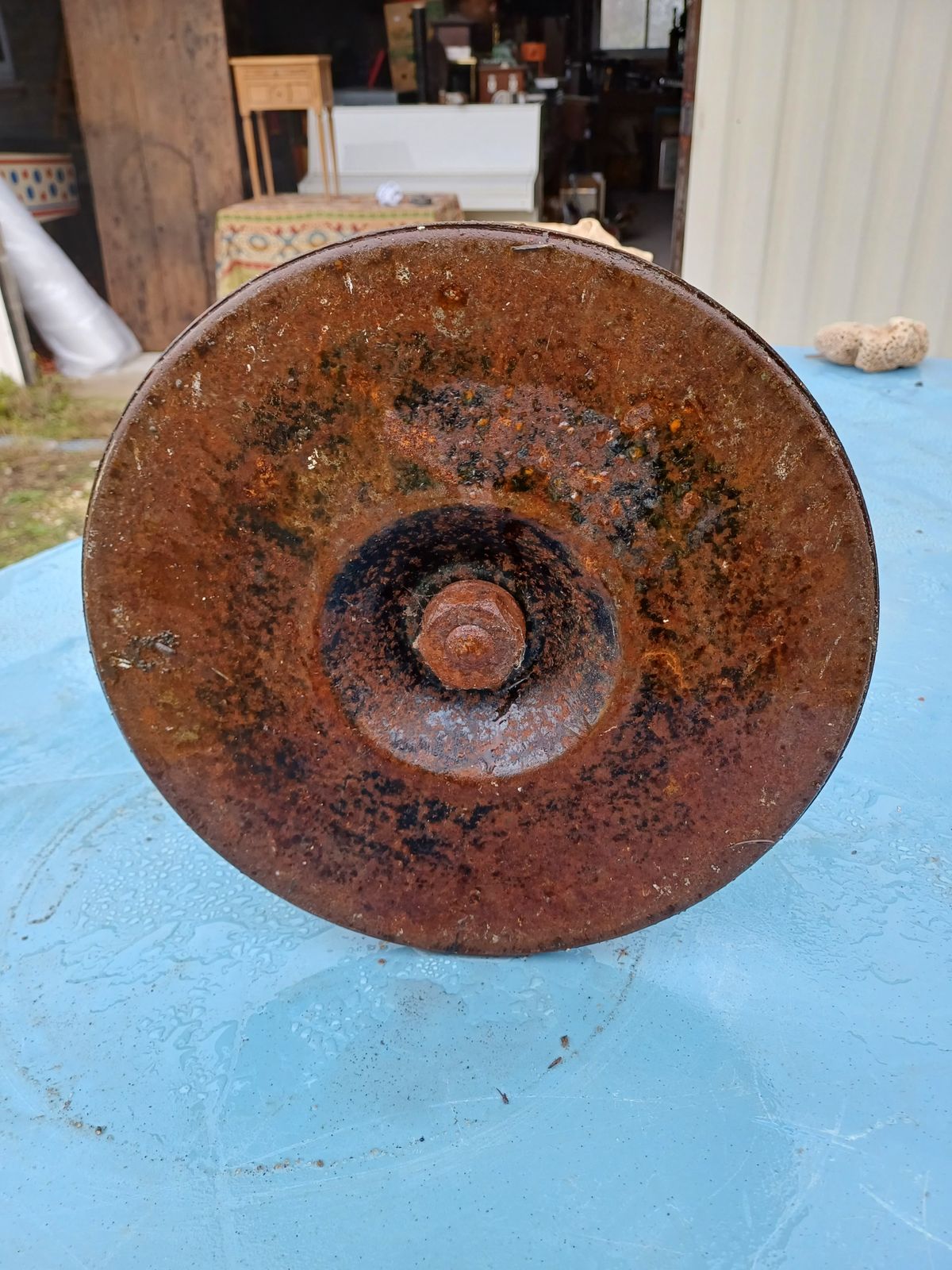 Celtic Industrial Screw Stool, 1970s photo 189.0