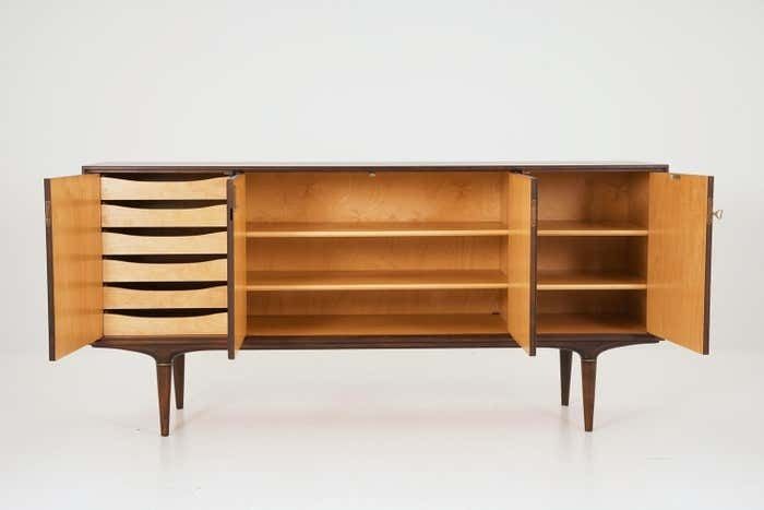 Scandinavian Midcentury Rosewood Sideboard "Cortina" By Svante Skogh photo for sale