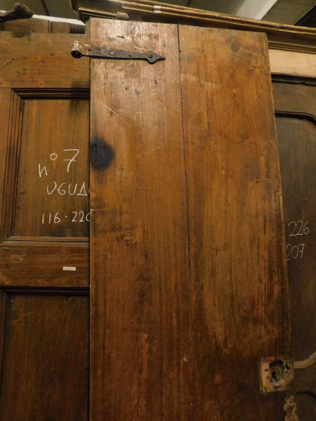 Series Of N.7 Double Convent Doors In Poplar, Italy photo vintage