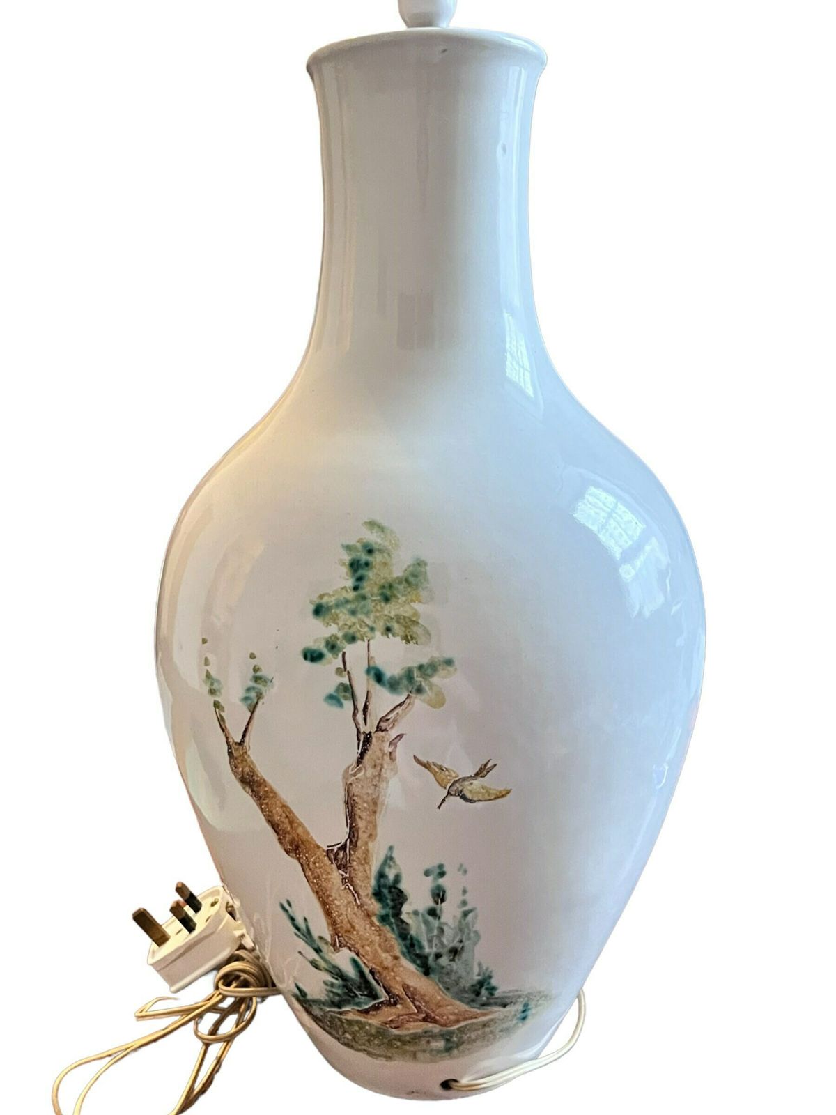 Rare Find Marcello Fantoni Lampbase, Italy, Circa 1958.Large Fantoni Ceramic Hand Painted Table Side Lamp photo Home Decor