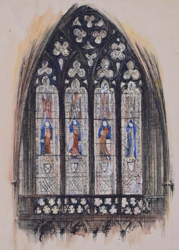 Louis Osman Stained Glass Window