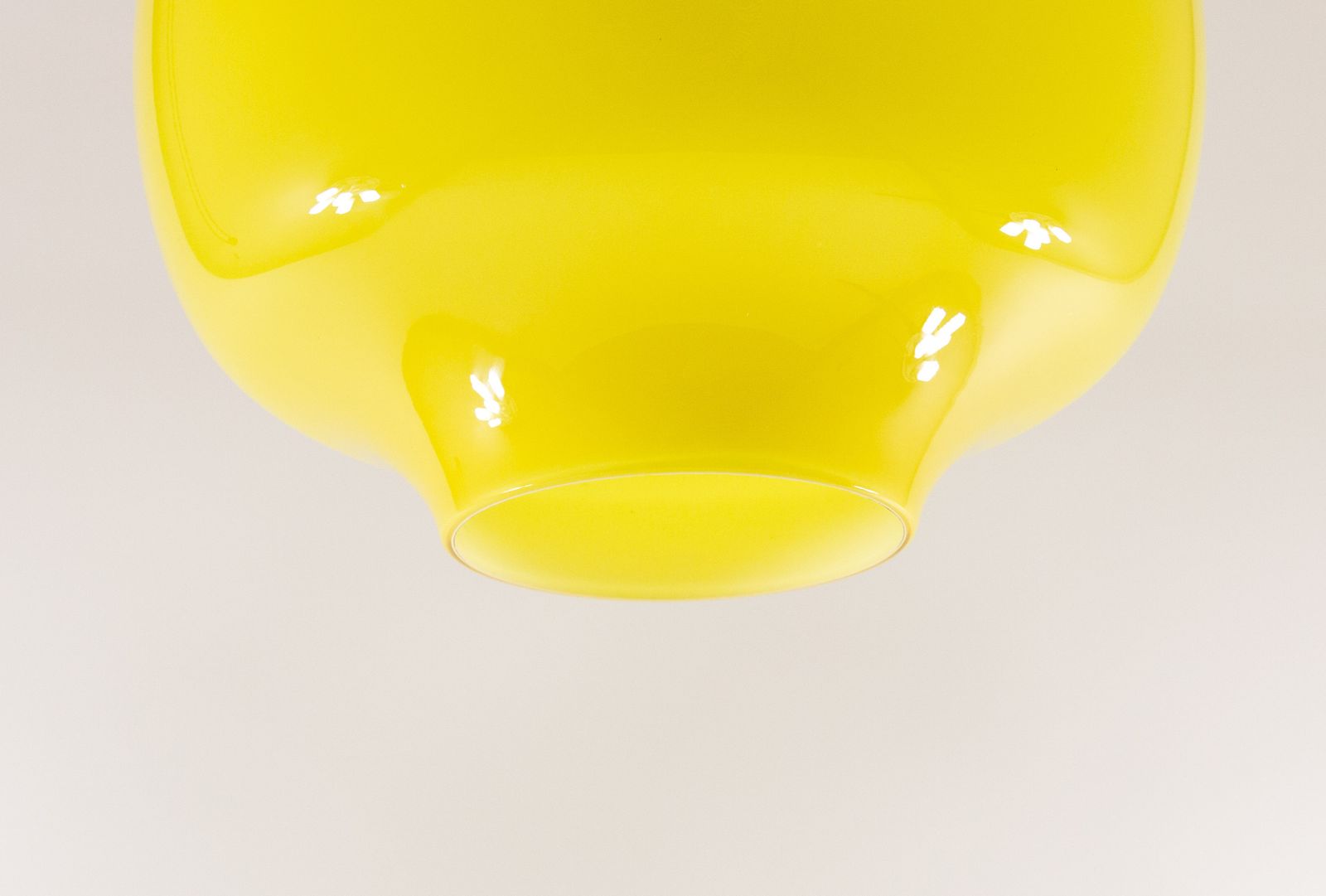 Yellow Glass Pendant By Alessandro Pianon For Vistosi, 1960s photo buy