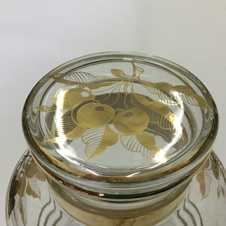 Mid Century Modern Italian Glass Set For Under Spirit Cherries, Circa 1950 photo for sale