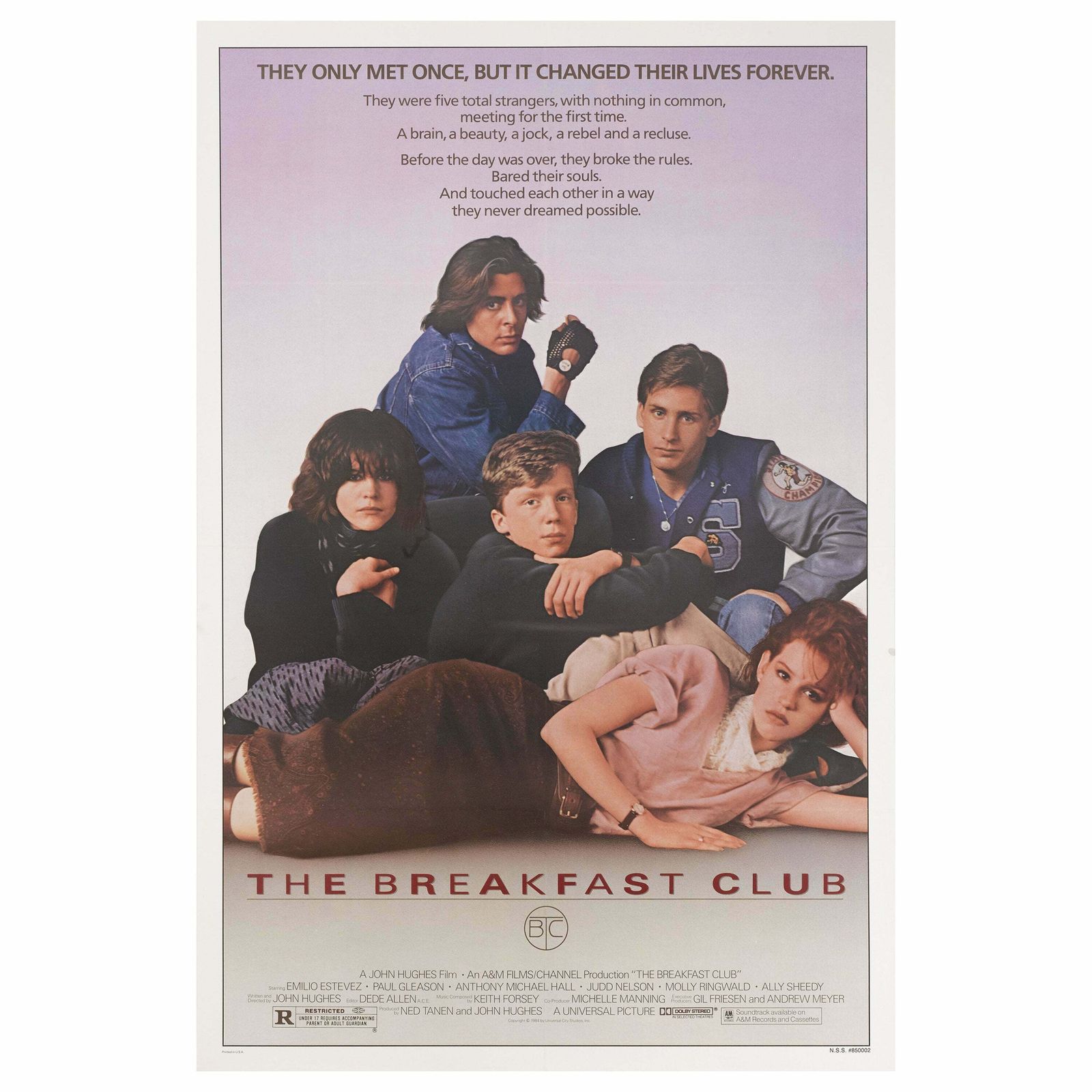 "The Breakfast Club" Original Us Film Poster