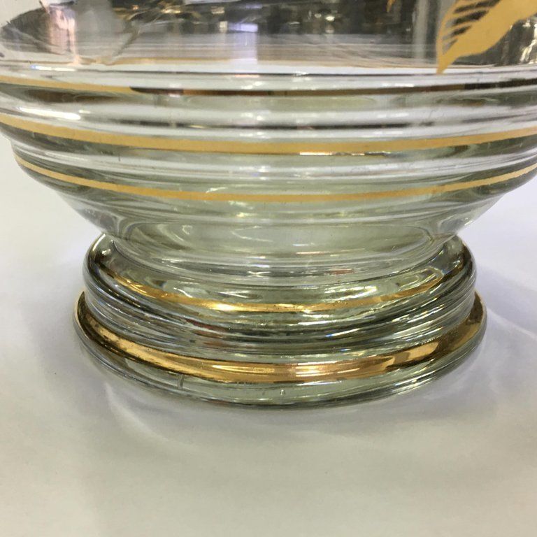 Mid Century Modern Italian Glass Set For Under Spirit Cherries, Circa 1950 photo vinterior